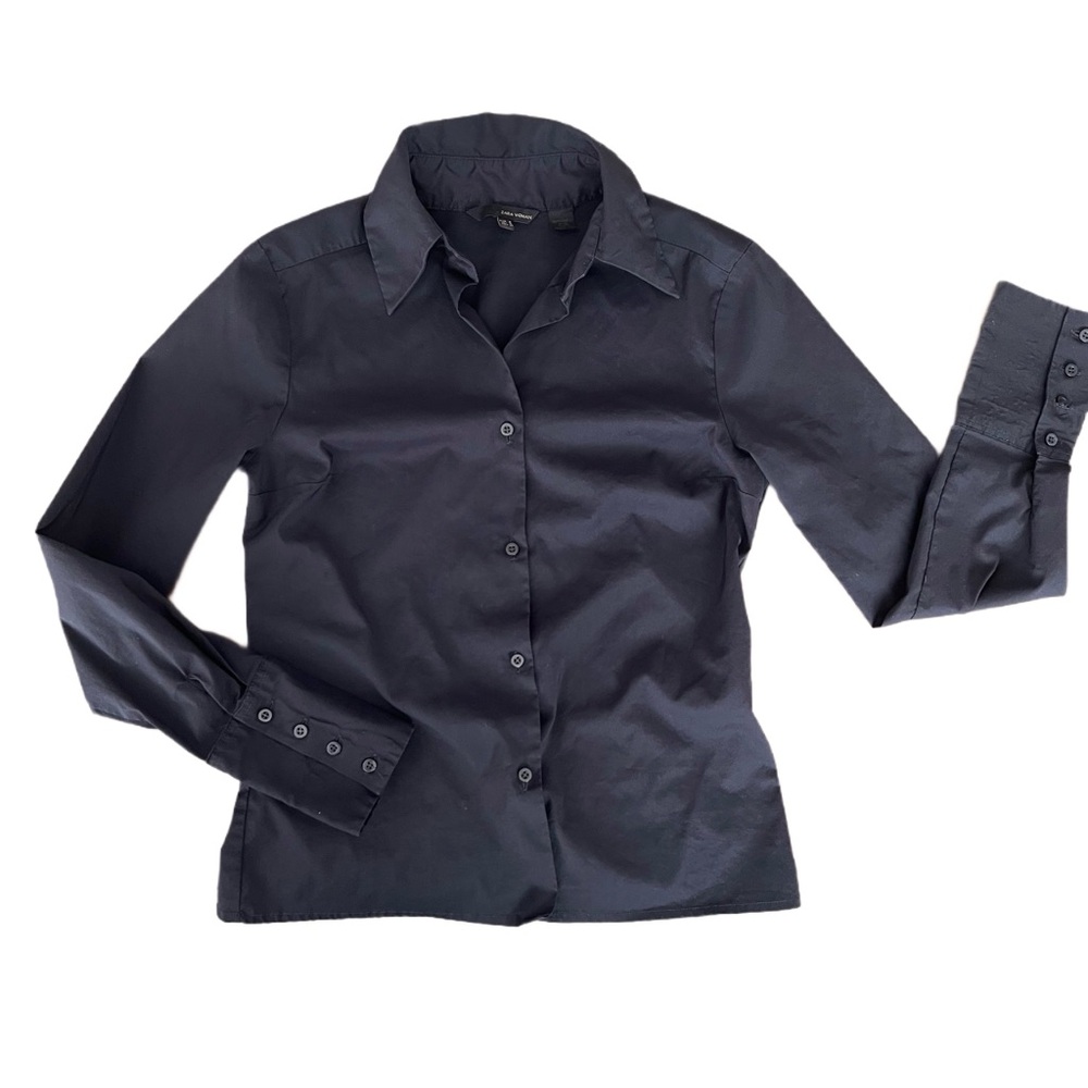 Women's Black Button-Up Shirt